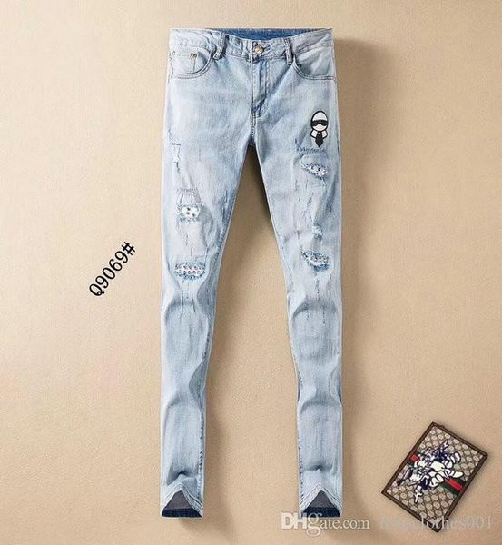 2020 luxury designer ripped trousers jeans mens d2embroidery waist elastic trend brand jeans mens skinny mens joggers jeans, Blue
2020 luxury designer ripped trousers jeans mens d2embroidery waist elastic trend brand jeans mens skinny mens joggers jeans, Blue