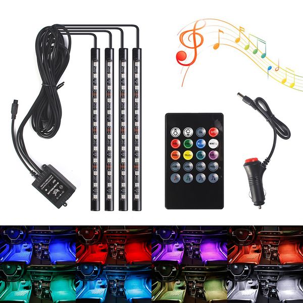 4pcs car led strips 22.6cm length 12led dc 12v 8 colors voice sensor remote control interior dome lights atmosphere lamp
4pcs car led strips 22.6cm length 12led dc 12v 8 colors voice sensor remote control interior dome lights atmosphere lamp