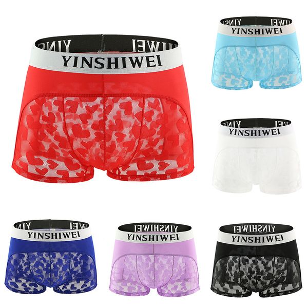 men's mesh transparent underwear letter print boxer briefs breathable shorts inflatable bag underwear#g4, Black;white
men's mesh transparent underwear letter print boxer briefs breathable shorts inflatable bag underwear#g4, Black;white