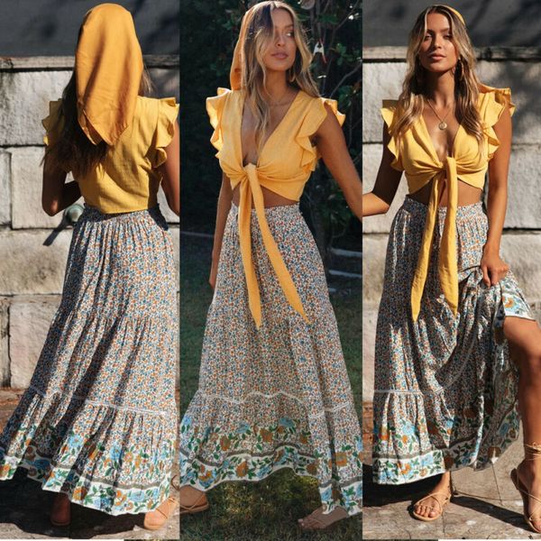 2020 chiffon boho women bohemian lace crochet high waist floral print jersey gypsy summer skirts summer beach long maxi skirts, Black
2020 chiffon boho women bohemian lace crochet high waist floral print jersey gypsy summer skirts summer beach long maxi skirts, Black