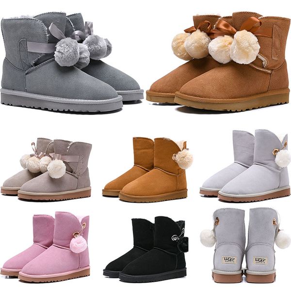 new designer wgg australia classic snow boots women winter boots hairball fashion ankle boots size 5-10, Black
new designer wgg australia classic snow boots women winter boots hairball fashion ankle boots size 5-10, Black