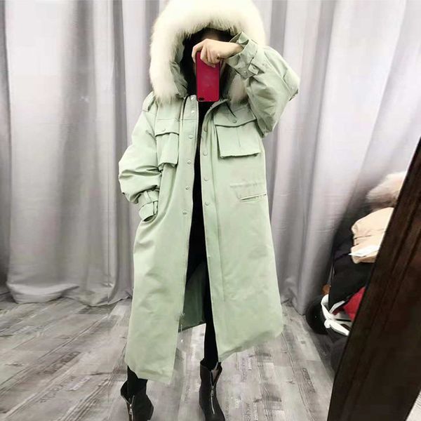 2019 real natural fur collar -30 degree winter women jacket coat hooded thick warm winter long down parka white duck down jacket, Black
2019 real natural fur collar -30 degree winter women jacket coat hooded thick warm winter long down parka white duck down jacket, Black