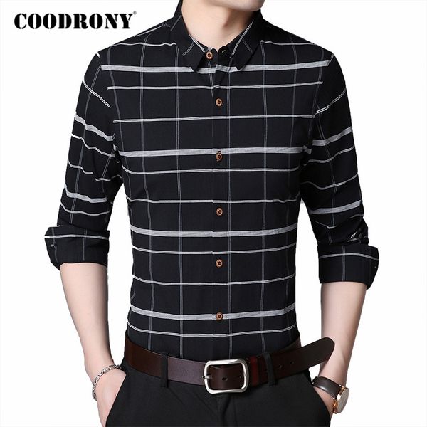 men's casual shirts coodrony brand fashion striped long sleeve shirt men spring autumn social business mens cotton chemise homme c6027, White;black
men's casual shirts coodrony brand fashion striped long sleeve shirt men spring autumn social business mens cotton chemise homme c6027, White;black