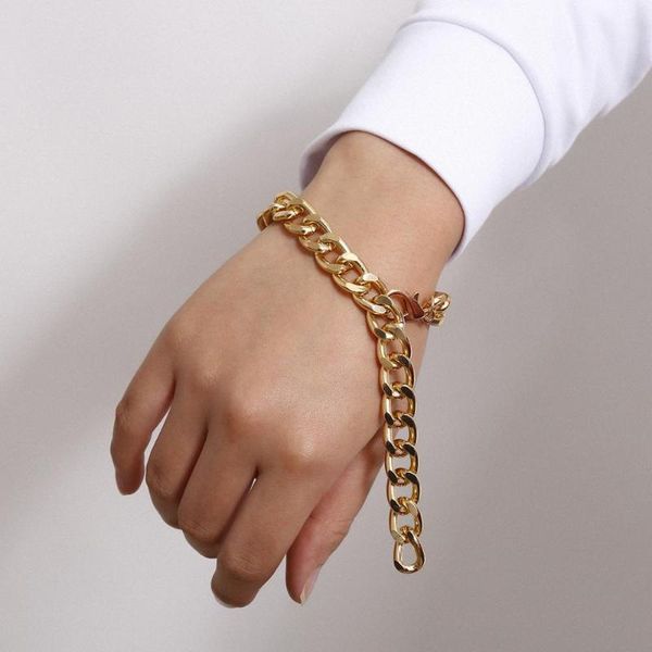 fashion curb cuban chunky thick bracelets bangles for women vintage punk gold color metal bracelet fashion hip hop jewelry, Black
fashion curb cuban chunky thick bracelets bangles for women vintage punk gold color metal bracelet fashion hip hop jewelry, Black