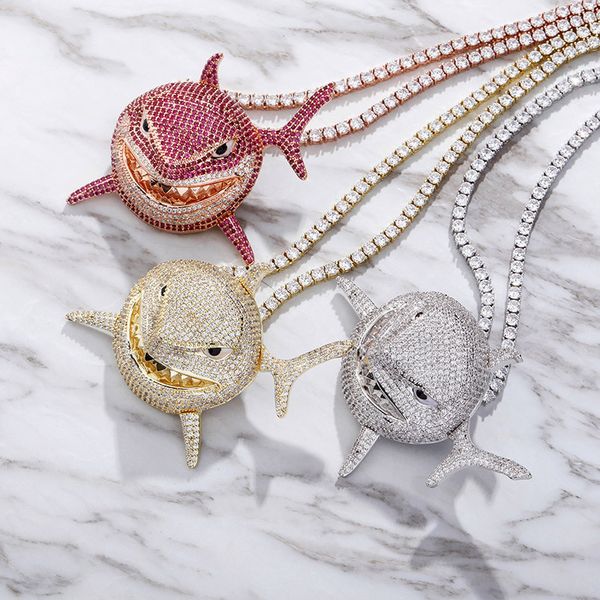 mens cool hip hop necklace gold plated cz big shark pendant necklace with 24inch rope chain for men women, Silver
mens cool hip hop necklace gold plated cz big shark pendant necklace with 24inch rope chain for men women, Silver