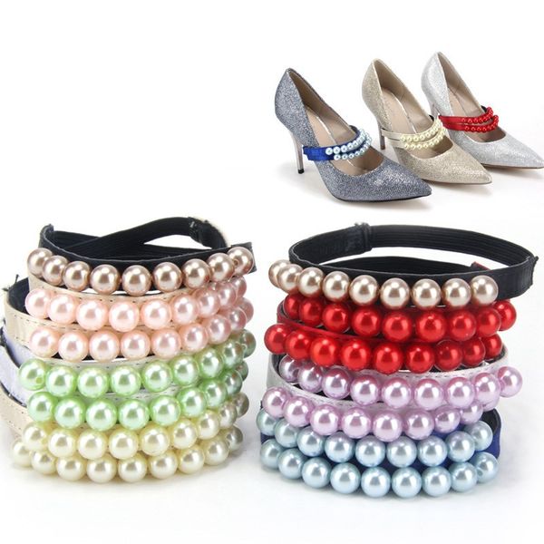 1 pair pearl heels bands shoelace, shoe accessory decoration straps for women, shoes lace for loose shoes 7 color, Black
1 pair pearl heels bands shoelace, shoe accessory decoration straps for women, shoes lace for loose shoes 7 color, Black