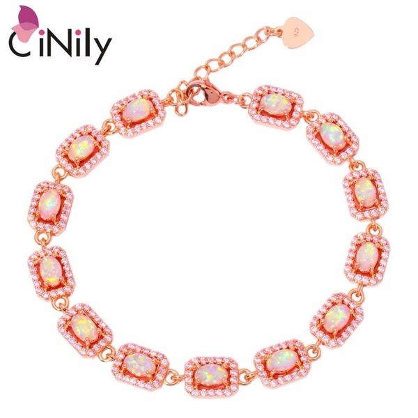 cinily created pink fire opal pink zircon rose gold color wholesale for women jewelry gift bracelet 7 1/4"-8 1/4" os573, Black
cinily created pink fire opal pink zircon rose gold color wholesale for women jewelry gift bracelet 7 1/4"-8 1/4" os573, Black