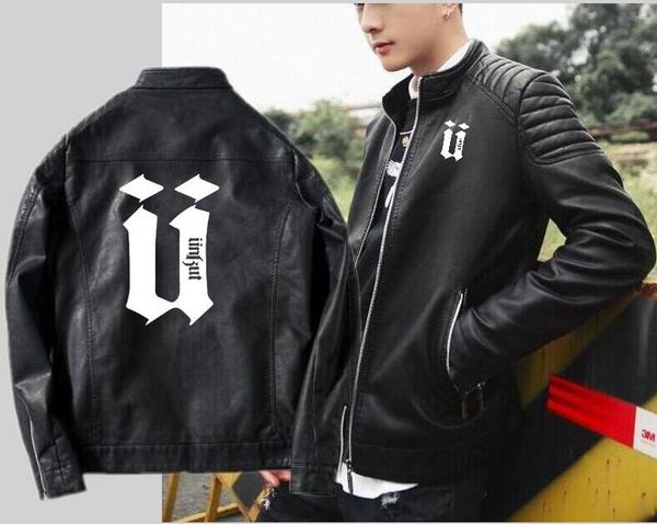 men's unkut leather hooded jacket punk high-end car zipper hooded motorcycle leather slim motorcycle jacket, Black
men's unkut leather hooded jacket punk high-end car zipper hooded motorcycle leather slim motorcycle jacket, Black