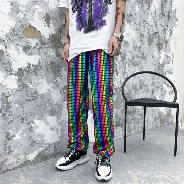 contrast color pants men's fashion loose hip-hop performance pants men streetwear wild straight casual mens m-2xl, Black
contrast color pants men's fashion loose hip-hop performance pants men streetwear wild straight casual mens m-2xl, Black
