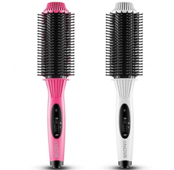 two-in-one multifunctional electric hair straightener comb&hair curler anti-scald flat irons straightening brush&curling tool, Black
two-in-one multifunctional electric hair straightener comb&hair curler anti-scald flat irons straightening brush&curling tool, Black