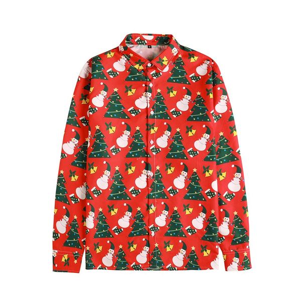 christmas tree and snowman pattern full imprinting fashion shirt men's long sleeves casual blouse eco-friendly printing shirts, White;black
christmas tree and snowman pattern full imprinting fashion shirt men's long sleeves casual blouse eco-friendly printing shirts, White;black