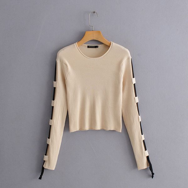 women clothes 2019 autumn and winter clothes women patchwork decoration high waist pull femme pullover sweater, White;black
women clothes 2019 autumn and winter clothes women patchwork decoration high waist pull femme pullover sweater, White;black