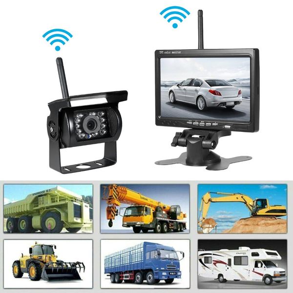 wireless & wired 7" lcddisplay car monitor backup camera waterproof rear view kit + wide angle camera night vision parking
wireless & wired 7" lcddisplay car monitor backup camera waterproof rear view kit + wide angle camera night vision parking