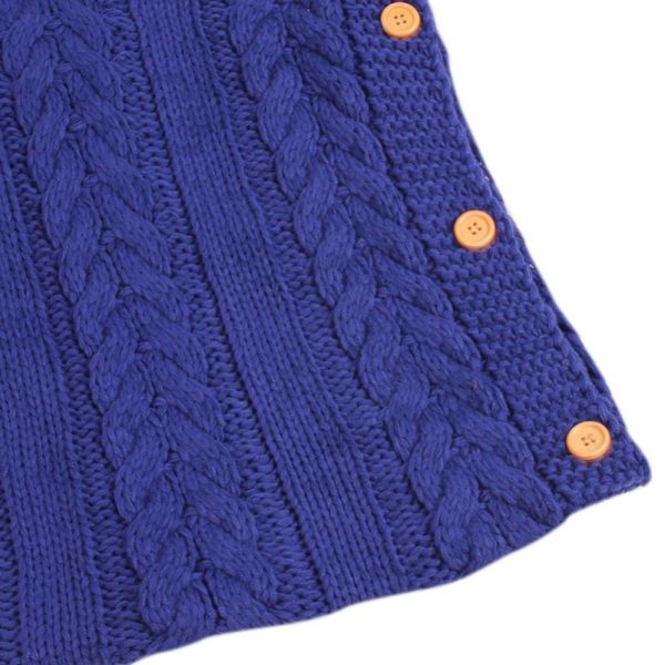 warm baby knitting wool sleeping bag autumn/winter button baby sleeping bag pgraphic blanket cart sleeping bag