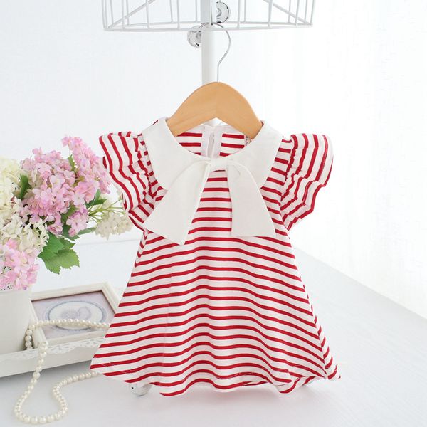 baby girl dress striped ruffles newborn cotton children dresses summer kids clothing with big bow 0-2y, Red;yellow
baby girl dress striped ruffles newborn cotton children dresses summer kids clothing with big bow 0-2y, Red;yellow