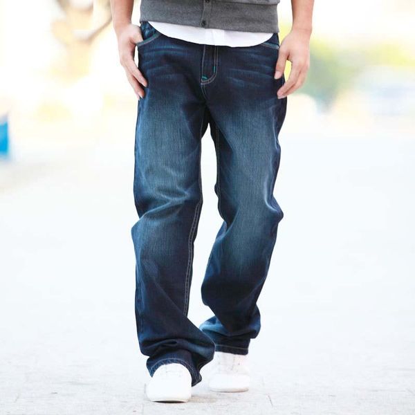 new fashion men jeans cowboy straight loose baggy harem denim pants casual cotton wide leg trousers blue plus size 27-48
new fashion men jeans cowboy straight loose baggy harem denim pants casual cotton wide leg trousers blue plus size 27-48