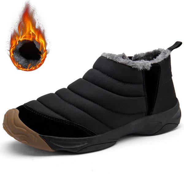brand men snow boots plus size 46 new men boots with fur winter snow botas warm plush shoes high top, Black
brand men snow boots plus size 46 new men boots with fur winter snow botas warm plush shoes high top, Black