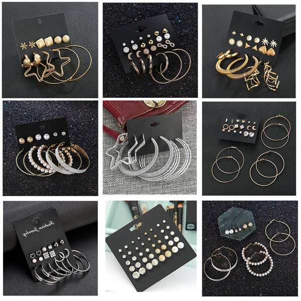 soeuropean brand big circle set women hoop earrings trendy brincos combination gold silver color alloy party jewelry, Golden;silver
soeuropean brand big circle set women hoop earrings trendy brincos combination gold silver color alloy party jewelry, Golden;silver