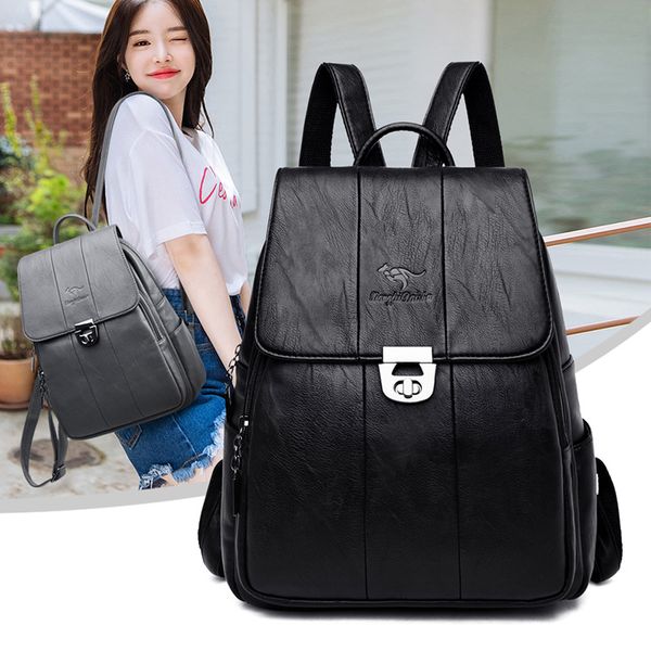 kangaroo backpack women 2019 trendy european and american fashion street soft leather all-purpose anti-theft travel backpa
kangaroo backpack women 2019 trendy european and american fashion street soft leather all-purpose anti-theft travel backpa