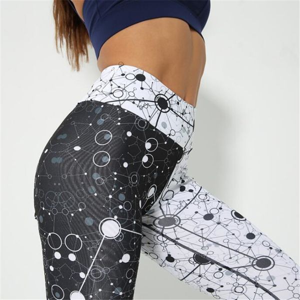 brand women leggings high waist push up leggings compression sport leggings  black white digital print
brand women leggings high waist push up leggings compression sport leggings  black white digital print