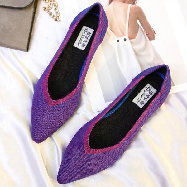 34~44 large size breathable knitted flats women pointed toe ballet flat shoe comfortable shallow knit boat shoes slip on loafers, Black
34~44 large size breathable knitted flats women pointed toe ballet flat shoe comfortable shallow knit boat shoes slip on loafers, Black