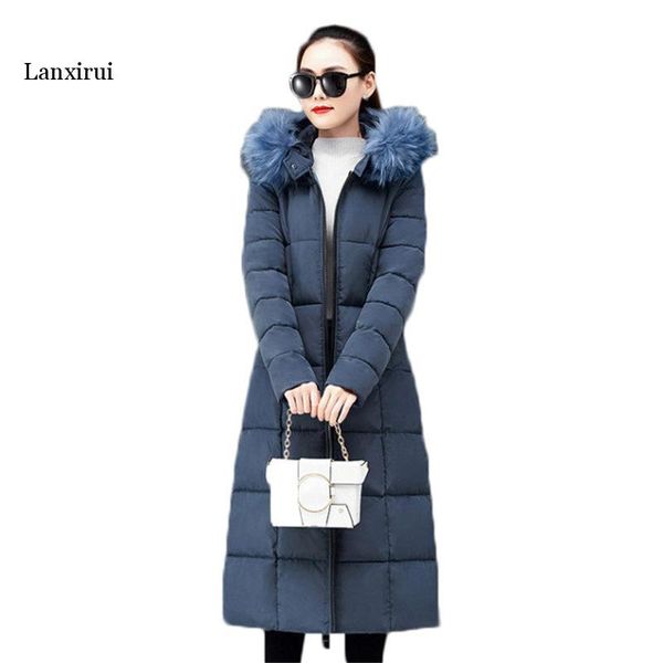 solid casual winter coat for women fur collar hooded jacket long warm thicken cotton padded parka outwear plus size 4xl, Black
solid casual winter coat for women fur collar hooded jacket long warm thicken cotton padded parka outwear plus size 4xl, Black