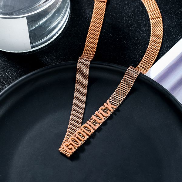good luck titanium stainless steel necklace for women goldem metal statement letter choker necklace trendy costume jewelry gift, Golden;silver
good luck titanium stainless steel necklace for women goldem metal statement letter choker necklace trendy costume jewelry gift, Golden;silver