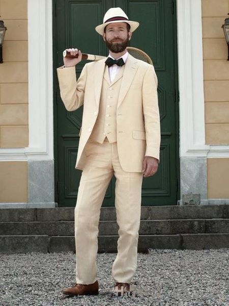 new custom linen slim fit men suits wedding groom tuxedos 3 pieces (jacket+pants+vest) bridegroom suits summer man prom wear 419, Black;gray
new custom linen slim fit men suits wedding groom tuxedos 3 pieces (jacket+pants+vest) bridegroom suits summer man prom wear 419, Black;gray