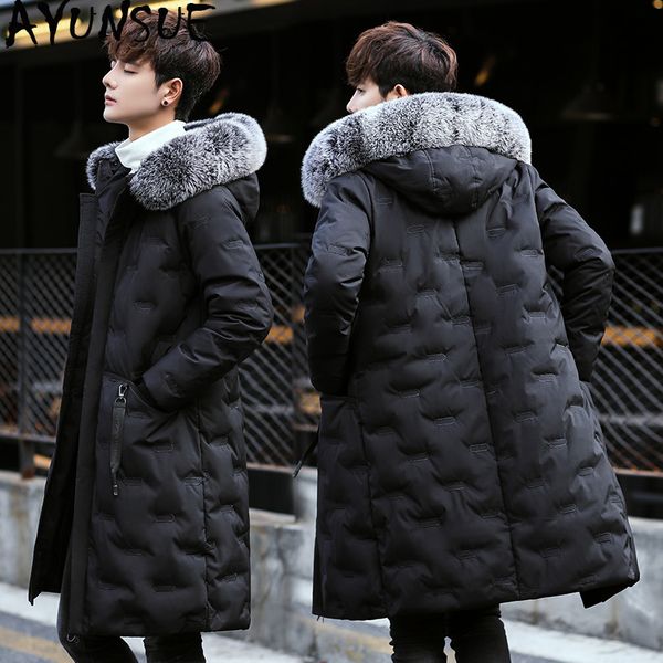 duck down jacket men korean thick long coat winter jackets for men fox fur collar mens clothing kurtka, Black
duck down jacket men korean thick long coat winter jackets for men fox fur collar mens clothing kurtka, Black