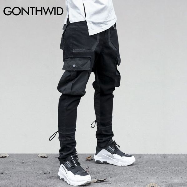 gonthwid side pockets harem pants mens hip hop patchwork cargo ripped sweatpants joggers trousers male fashion full length pants y19073001, Black
gonthwid side pockets harem pants mens hip hop patchwork cargo ripped sweatpants joggers trousers male fashion full length pants y19073001, Black