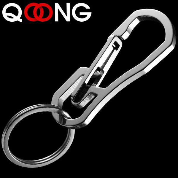 qoong 2018 metal keyring men's stainless steel keychain key holder belt buckles chaveiro car key chain y02, Silver
qoong 2018 metal keyring men's stainless steel keychain key holder belt buckles chaveiro car key chain y02, Silver