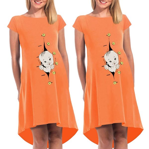Maternity Dresses Women's Short Sleeve Cute Cartoon Print Cotton Dress Robe Grossesse Pregnanty Casual Clothes Plus Size S-2XL
Maternity Dresses Women's Short Sleeve Cute Cartoon Print Cotton Dress Robe Grossesse Pregnanty Casual Clothes Plus Size S-2XL