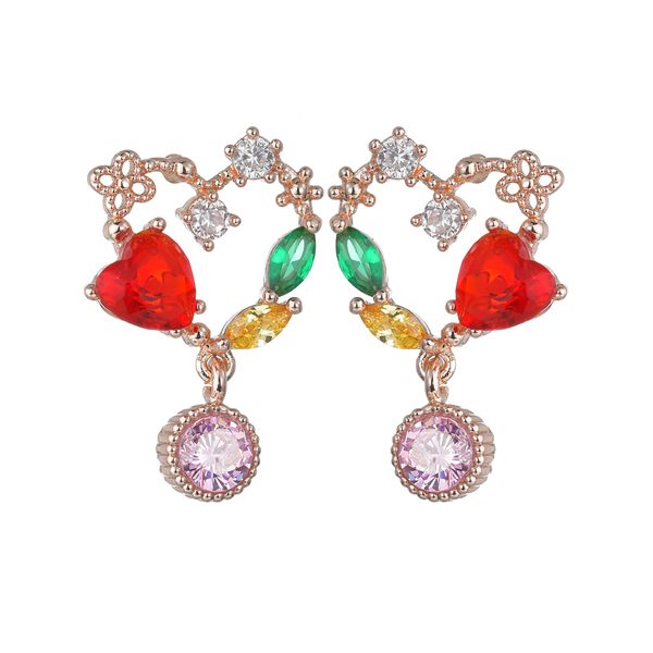 korean new colorful cubic zirconia heart earrings fashion rainbow cz crystal flower earrings for women charm jewelry, Golden;silver
korean new colorful cubic zirconia heart earrings fashion rainbow cz crystal flower earrings for women charm jewelry, Golden;silver