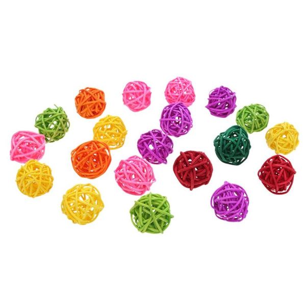 10pcs/20pcs parrot toys rattan wooden ball pet bird toy chewing ball birdcage hanging decor for parrots pendant pet supplies
10pcs/20pcs parrot toys rattan wooden ball pet bird toy chewing ball birdcage hanging decor for parrots pendant pet supplies