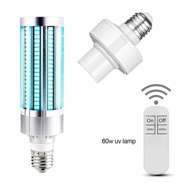 wholesale e27 60w uv lamp led uvc light bulb purifies the air for kill mites with remote control
wholesale e27 60w uv lamp led uvc light bulb purifies the air for kill mites with remote control