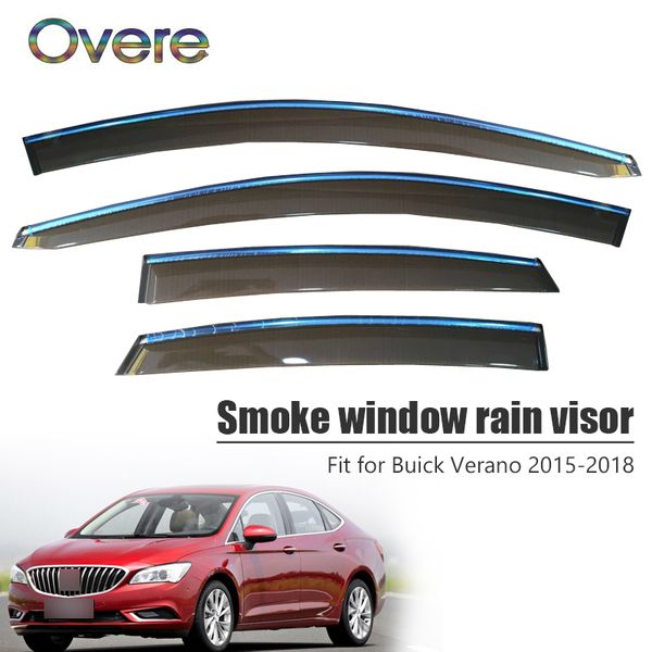 overe 4pcs/1set smoke window rain visor for buick verano 2015 2016 2017 2018 styling abs vent sun deflectors guard accessories
overe 4pcs/1set smoke window rain visor for buick verano 2015 2016 2017 2018 styling abs vent sun deflectors guard accessories