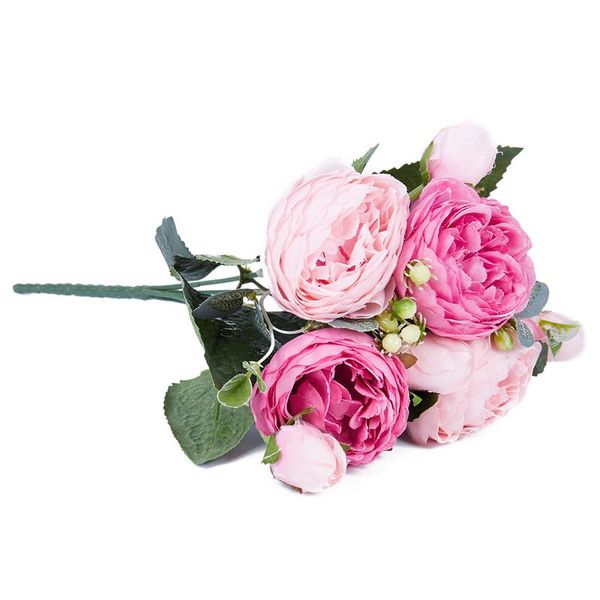 artificial silk peony flowers bouquet fake leaf wedding party home decoration pink + rose red
artificial silk peony flowers bouquet fake leaf wedding party home decoration pink + rose red