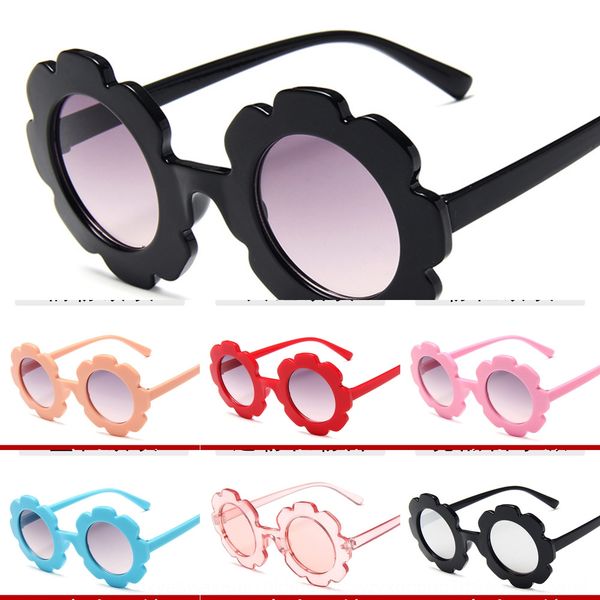 sunflower children's cute baby sun sun comfortable colorful sun glasses round frame flower petal glasses, Blue 
sunflower children's cute baby sun sun comfortable colorful sun glasses round frame flower petal glasses, Blue