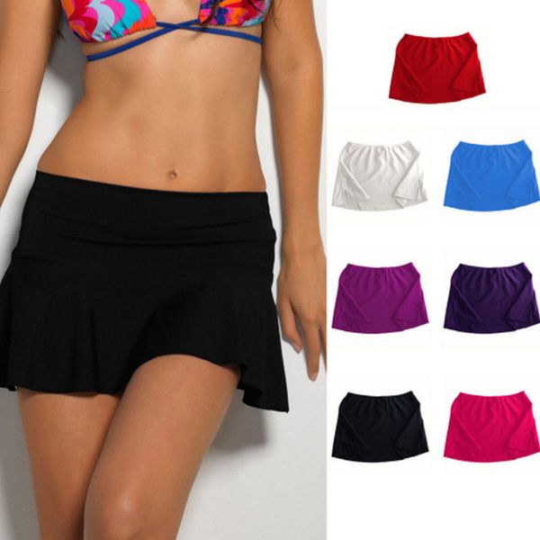 womens swim skirt bikini bottom beach solid short skirt swimwear 2019 new fashion, Blue;gray
womens swim skirt bikini bottom beach solid short skirt swimwear 2019 new fashion, Blue;gray