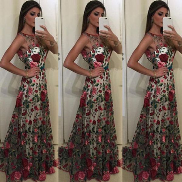 new fashion women formal flower long party prom ball gown wedding floral long dress, Black;gray
new fashion women formal flower long party prom ball gown wedding floral long dress, Black;gray
