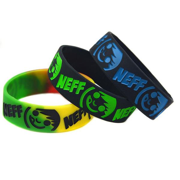 1pc neff smile face silicone bracelet 1" wide ink filled colour, the wristband is latex-hurtless to body drop shipping, Black
1pc neff smile face silicone bracelet 1" wide ink filled colour, the wristband is latex-hurtless to body drop shipping, Black