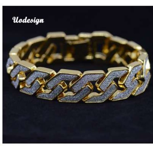 uodesign gold silver color men hip hop bracelet iced out 22.5cm long link chain exquisite frosted bracelets gifts or rap man, Black
uodesign gold silver color men hip hop bracelet iced out 22.5cm long link chain exquisite frosted bracelets gifts or rap man, Black