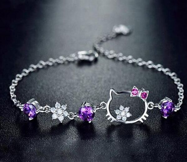 korean sweet cute kitty cat bracelets & bangles fashion charm inlaid zircon women bracelets jewelry gifts wholesale pulseras, Golden;silver
korean sweet cute kitty cat bracelets & bangles fashion charm inlaid zircon women bracelets jewelry gifts wholesale pulseras, Golden;silver