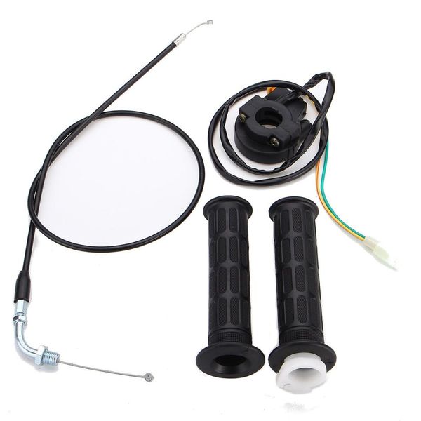 motorcycle handlebar hand grips throttle cable kill switch set for 49cc-80cc engine parts motorized bicycle push bike
motorcycle handlebar hand grips throttle cable kill switch set for 49cc-80cc engine parts motorized bicycle push bike