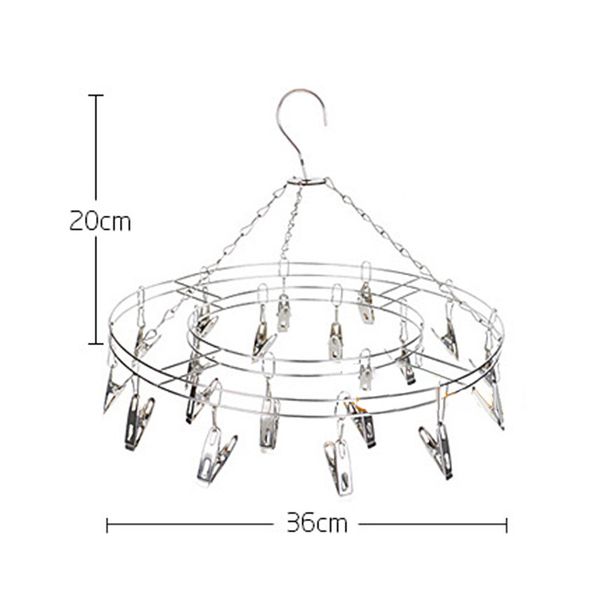 multi function practical stainless steel 20 clip hanging socks bra drying rack practical drying rack
multi function practical stainless steel 20 clip hanging socks bra drying rack practical drying rack