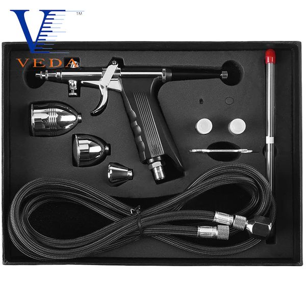 airbrush kits dual action gravity feed spray gun with hose 0.3/0.5/0.8mm nozzles for painting tattoo cake decorating nail beauty
airbrush kits dual action gravity feed spray gun with hose 0.3/0.5/0.8mm nozzles for painting tattoo cake decorating nail beauty