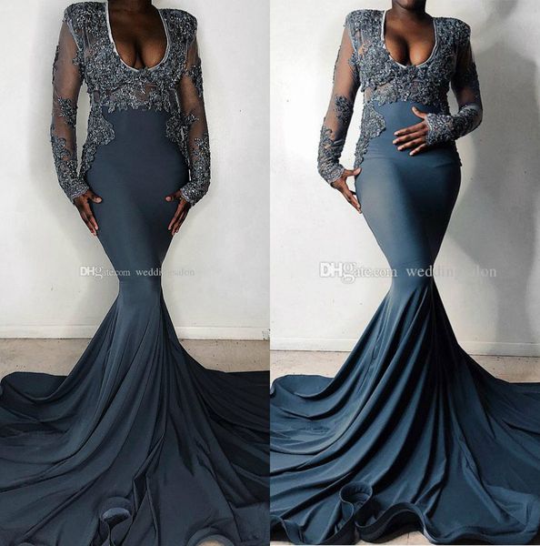 mermaid lace evening dresses with long sleeves scoop neck plus size beaded formal dress sweep train appliqued prom gowns, Black;red
mermaid lace evening dresses with long sleeves scoop neck plus size beaded formal dress sweep train appliqued prom gowns, Black;red