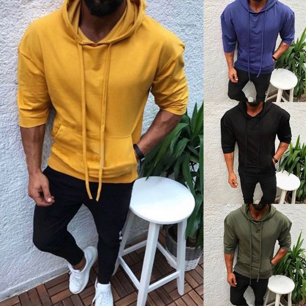 drop shipping men hooded three quarter sweatshirt solid color plain hoodies male long sleeve hoodie casual sportswear plus size, Black
drop shipping men hooded three quarter sweatshirt solid color plain hoodies male long sleeve hoodie casual sportswear plus size, Black