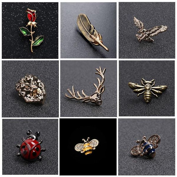 классический металл нагрудные pin мужской костюм аксессуары для животных насекомых божья коровка bee elk унисекс воротник мода ювелирные изд
классический металл нагрудные pin мужской костюм аксессуары для животных насекомых божья коровка bee elk унисекс воротник мода ювелирные изд