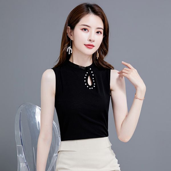 summer blusa sleeveless lace mesh beading hollow out tank black women blouse plus size 3xl chemise femme 2020, White
summer blusa sleeveless lace mesh beading hollow out tank black women blouse plus size 3xl chemise femme 2020, White